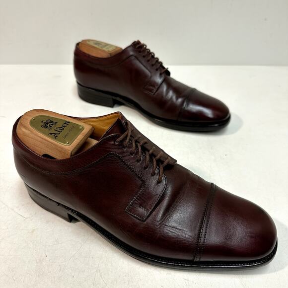 FULLY RESOLED J.M. Weston Cap Toe Derby Burgundy Calf Made France UK 6 / US 7 D main image 10